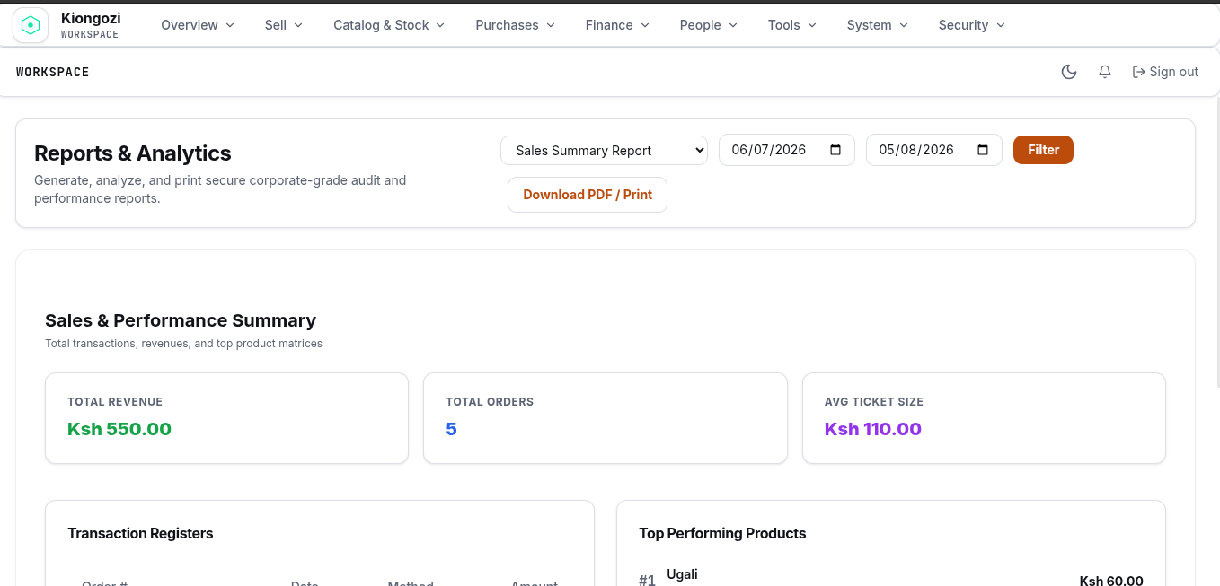 Financial Reports & Insights